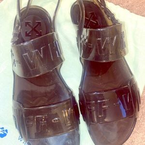 Off White Jelly Sandals